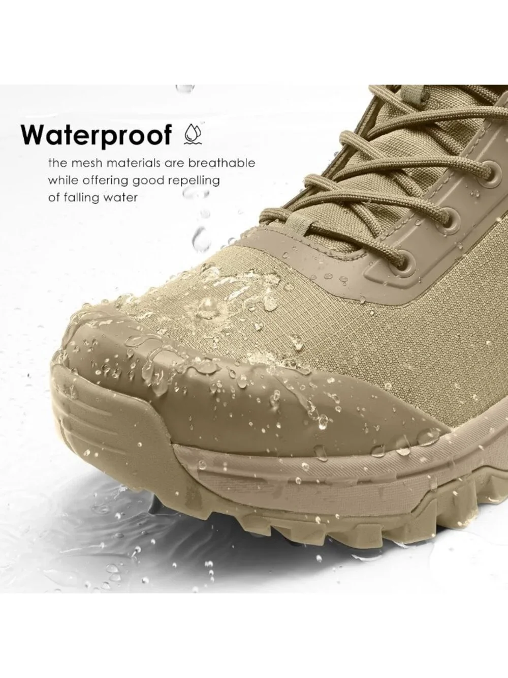 Lightweight Waterproof Tactical Boots for Men - 8